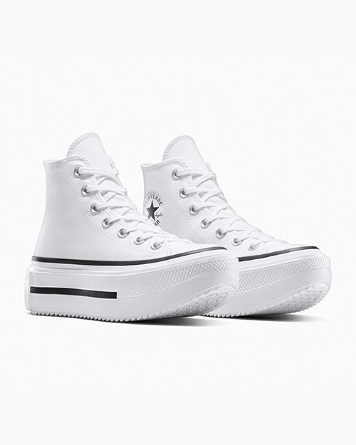 Converse ALL STAR ロングブーツ キャンバス ホワイト ダブルスタック ホワイト ハイカット A12976C - Kanverse.kr