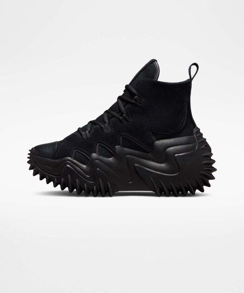 コンバース 厚底 ランスターモーション BLACK ハイカット 172065C
