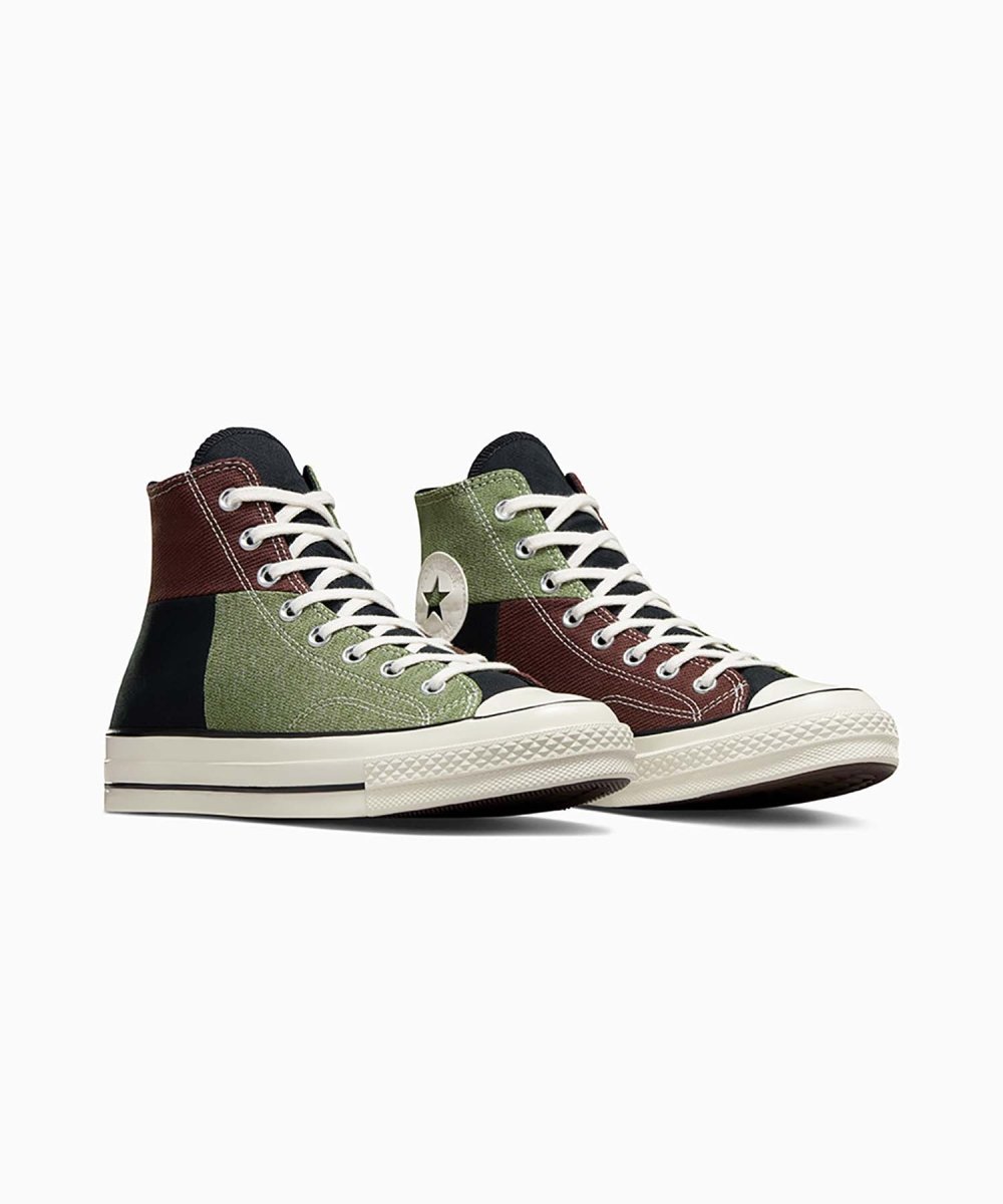 CONVERSE CT70 パッチワーク ハイカット 白 - スニーカー